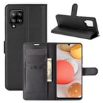 Galaxy A42      Pu Wallet Case    [Black]