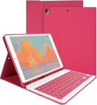 Étui Avec Clavier Pour Ipad De 10,2 Et 10,5"", Clavier Sans Fil Pour Ipad 10,2 Et 10,5"" (9{^>E<^} 2021/8{^>E<^} 2020/7{^>E<^} Génération 2019, Ipad Air 3 2019, Ipad Pro 2017), Clavier Amovible Et