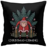 Hem & spel & Santa Of Thrones - Julen kommer Örngott Dekor Soffa Kuddar Kuddfodral 18"x18"