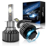 AUXIRACER H1 LED 18000LM, Ampoule LED Automobile 6500K, 12V, 50W，2 Set