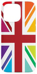 iPhone 15 Pro Max Rainbow Colors, United Kingdom The Union Jack Flag Case