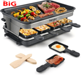 Premium Grill  8  Person  Indoor  Grill  Machine  8  Mini  Non  Stick  Pan  for