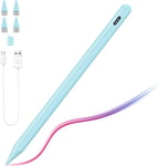 Stylet Tablette Compatible Avec Apple Ipad/Pro/Air/Mini/I-Phone/Samsung/Android/Huawei Tablettes, Stylet Tactile Haute Sensibilité, Stylet Universel Avec 3 Pointes Fines, Bleu