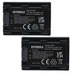 2x Battery for Sony HDR-XR520VE HDR-XR500VE HXR-MC1P HDR-XR500 HDR-XR520 650mAh