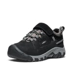 KEEN Targhee 4 Low Waterproof Chaussures de randonnée, Black/Steel Grey, 26 EU