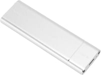 Boîtier SSD M.2 NVMe 10 Gbit/s 2 to USB 3.1 Type C, Boîtier SSD M.2 en Alliage D'aluminium Haute Vitesse pour SSD 2230 2242 2260 2280, Compatible pour (Silver)