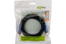 goobay Premium High Speed - HDMI-kabel med Ethernet - 50 cm