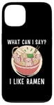 Coque pour iPhone 13 Mignon Kawaii Axolotl What Can I Say I Like Ramen Nouilles