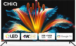 U50qm8v (126 Cm (50 Zoll), Svart, Ultra Hd/4K, Trippel Tuner, Smarttv, Chromecast Innebygd)