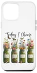 Coque pour iPhone 12 Pro Max Mason Jars Floral Choisissez Faith Hope Love Joy Flower