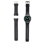 Silikonarmband för Samsung Galaxy Gear S2 SM-R730/SM-R720 Svart