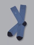 Charles Tyrwhitt Indigo Blue Cotton Rib Socks