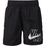 Nike 4" Volley Badeshorts Barn - Svart - str. 137 - 147