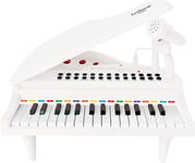 Lexibook K731 First Piano for Children, Lighting Keys, Learning Mode, 29 x 31 cm, Tempo and Volume Adjustment, 3+, White