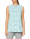 Jack Wolfskin Women Sonora Maori Blouse Women's Blouse - aqua all over, 2X-Large