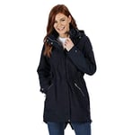 Regatta Parka à Capuche ALERIE imperméable, Respirante et déperlante avec Doublure Chaude et Ouverture zippée intégrale Jackets Waterproof Shell Femme, Navy, FR : L (Taille Fabricant : 16)