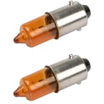 2x ampoule 12V 10W BA9S Orange angel eyes voiture moto scooter éclairage universel bricolage diy