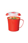 Red Klip It Microwave Soup To Go Mug   656ml