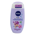 Gel Douche Nivea Baies Enfant 250ml Sans Savon PH Neutre Aloe Vera 3en1