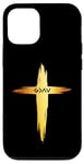 Coque pour iPhone 12/12 Pro Croix chrétienne « God is Faithful For All Seasons » pour homme et femme