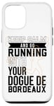 Coque pour iPhone 15 Pro Jogger avec dogue de Bordeaux