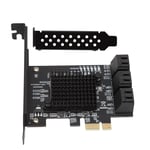 Carte d'extension PCI Express SATA 3.0 &agrave; 6 ports, Compatible avec disque dur SATA6G 3G 1.5G