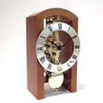 Hermle Horloge de Table en Bois, Marron Cerise, 18 x 9 x 11 cm