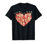 Funny Deer Heart Valentine Hunter Hunting Womens Mens Kids T-Shirt