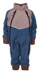 Lindberg Babys' Stormy Baby Overall Windfleece Grey/dark Blue, 92