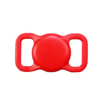 Porte-Clés En Silicone Pour Étui Apple Airtag,Collier De Protection Pour Chien Et Chat,Étui Air Tag,Dispositif De Localisation De Traqueur,Anti-Perte,1pc - Type Red