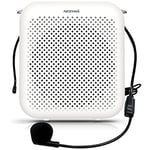 NORWII S358 Amplificateur Vocal Portable Rechargeable 4000mAh avec Microphone Filaire et Ceinture, Microphone Personnel et Haut-Parleur pour Enseignants, Guides touristiques, etc