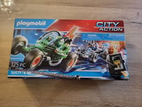 PLAYMOBIL 70577 CITY ACTION POURSUITE KART POLICIER ET KART BANDIT 125 PIECES