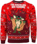 Gremlins Christmas Jumper, Large "The Gremlins Are Coming" Ugly Xmas Jumper