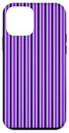 Coque pour iPhone 12 mini Violet rayé Esthétique Girly Preppy Violet Stripes