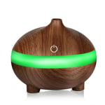 NEUFU LED 7 färger Luftfuktare Aroma Diffusor Fuktig Luft Kreativ Blomvas Deco Sovrum Bil Brun