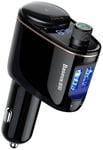 Baseus FM-sändare / Bluetooth MP3-spelare S-06 för bil - Svart