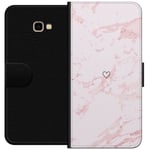 Lommeboketui til Samsung Galaxy J4+ med Rosa Hjerte motiv