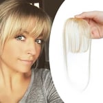 Elailite Clip in Fringe Human Hair Wispy Air Bangs (Super Thin Type) - 100% Rea