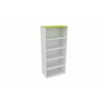 Etagère de bureau H 180 cm Métis Blanc perle, aluminium ou anthracite RANGEMENT PRO : armoire sans porte A/H180 DL100xP47/coloris blanc perle/ft anis