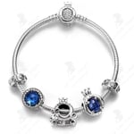 LCC® Sterling Silver Ocean Star Crown Pärlhänge Blue Cat's Eye Lös pärlor Armband Armband Dam Armband Smycken