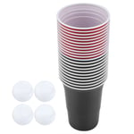 Beer Pong Set Beer Pong Drinking Game Set Beer Pong Cups22 Cups 4 PingPong Ba