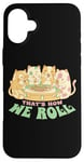 Coque pour iPhone 16 Plus Chats amateurs de sushis kawaii drôle That's How We Roll Pastel