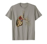 Human Lung Vintage Lung Medical Anatomy T-Shirt