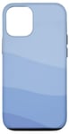 Coque pour iPhone 12/12 Pro Uni Monochromatique Bleu clair Motif vagues