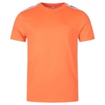 Moschino Mens Branded Taped Shoulder Logo Orange T-Shirt material_cotton - Size X-Large