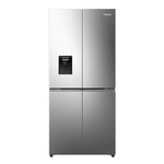 Hisense RQ5P470SMIE Wifi Connected American Fridge Freezer Cross Door with Water Dispenser, No Frost, 482 liters, Stainless Steel - E Rated, Noise level: 37 decibels, H178.5 x W79.4 x D69.8 (cm)