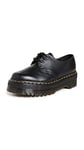 Dr. Martens Mixte 3 Eye Shoe Tissu Oxford, Black Polished Smooth, 38 EU