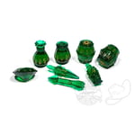 Polyhero Dice - The Rogue Emerald Emissary (8 Dice Set)