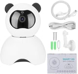 Caméra de sécurité Domestique Home Security Camera 360° Caméra de Surveillance Vision Nocturne Caméra sécurité WiFi sans Fil HD 1080P Blanc