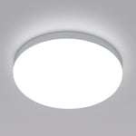 Goeco - Plafonnier led Rond, Lampe de Plafond pour Salle de Bain , IP54 Imperméable 6500K Blanc Froid, Luminaire Plafonnier Moderne pour Salle de